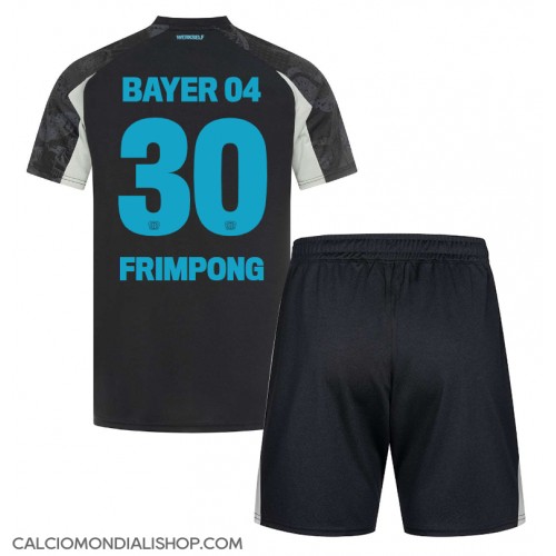 Maglie da calcio Bayer Leverkusen Jeremie Frimpong #30 Terza Maglia Bambino 2024-25 Manica Corta (+ Pantaloni corti)